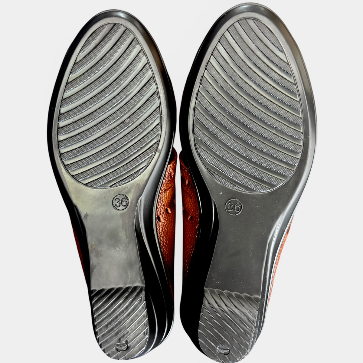 Women's Leather Cross-Strap Mule Sandals